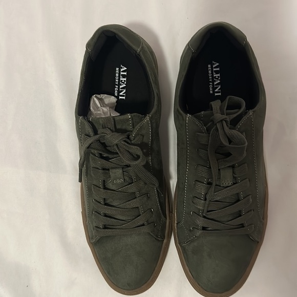 Alfani Men's Grayson Suede Lace-Up Sneakers, Green 8 M - Picture 6 of 8